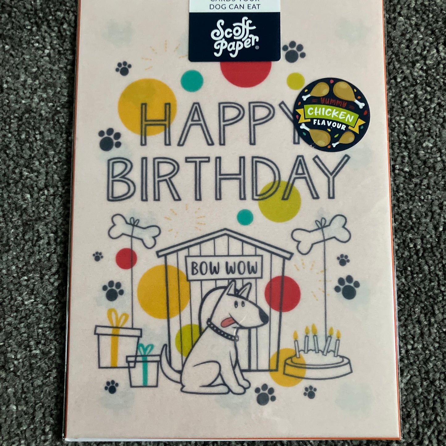 SHORT DATED Edible Birthday Card