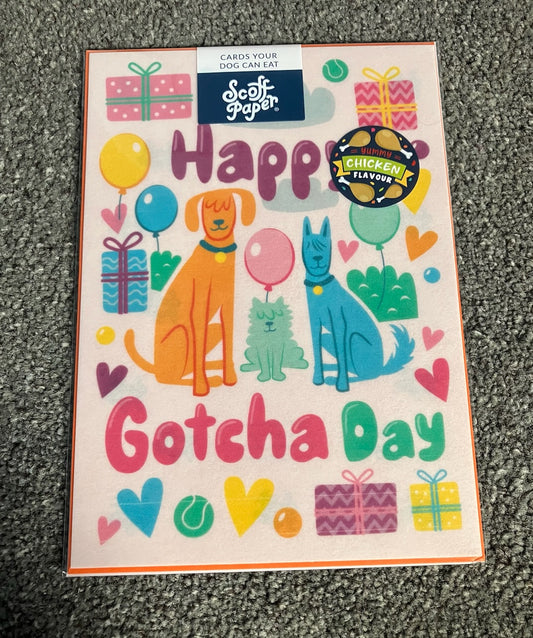 Edible Gotcha Day Card