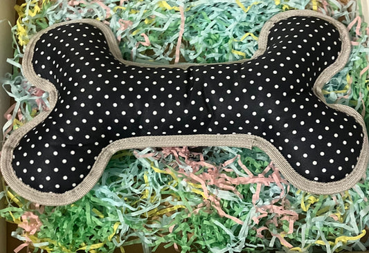 Soho pet collection daisy and polka dot toy bone